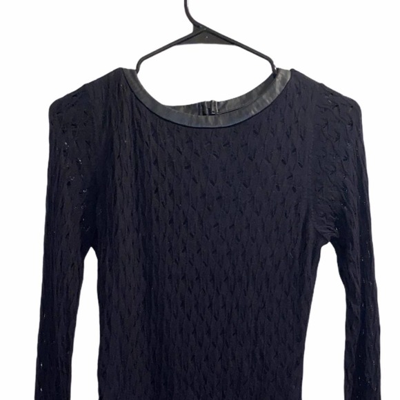 DVF Slim Kivel Ladder Black Lace Dress Size P - Picture 2 of 5